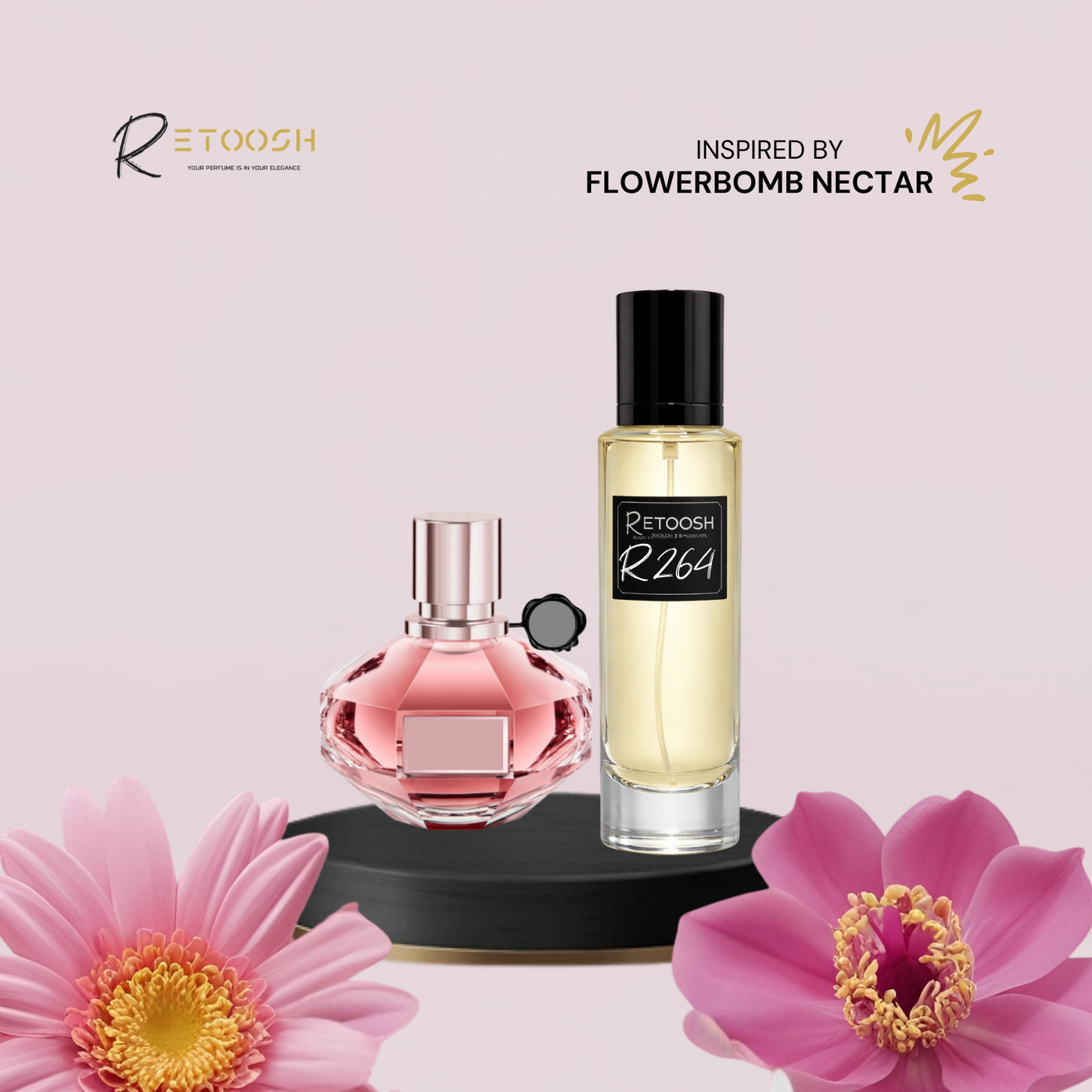 R264 | Gunpowder Bloom Fragrance for Women | 50mL - Retoosh Perfumes
