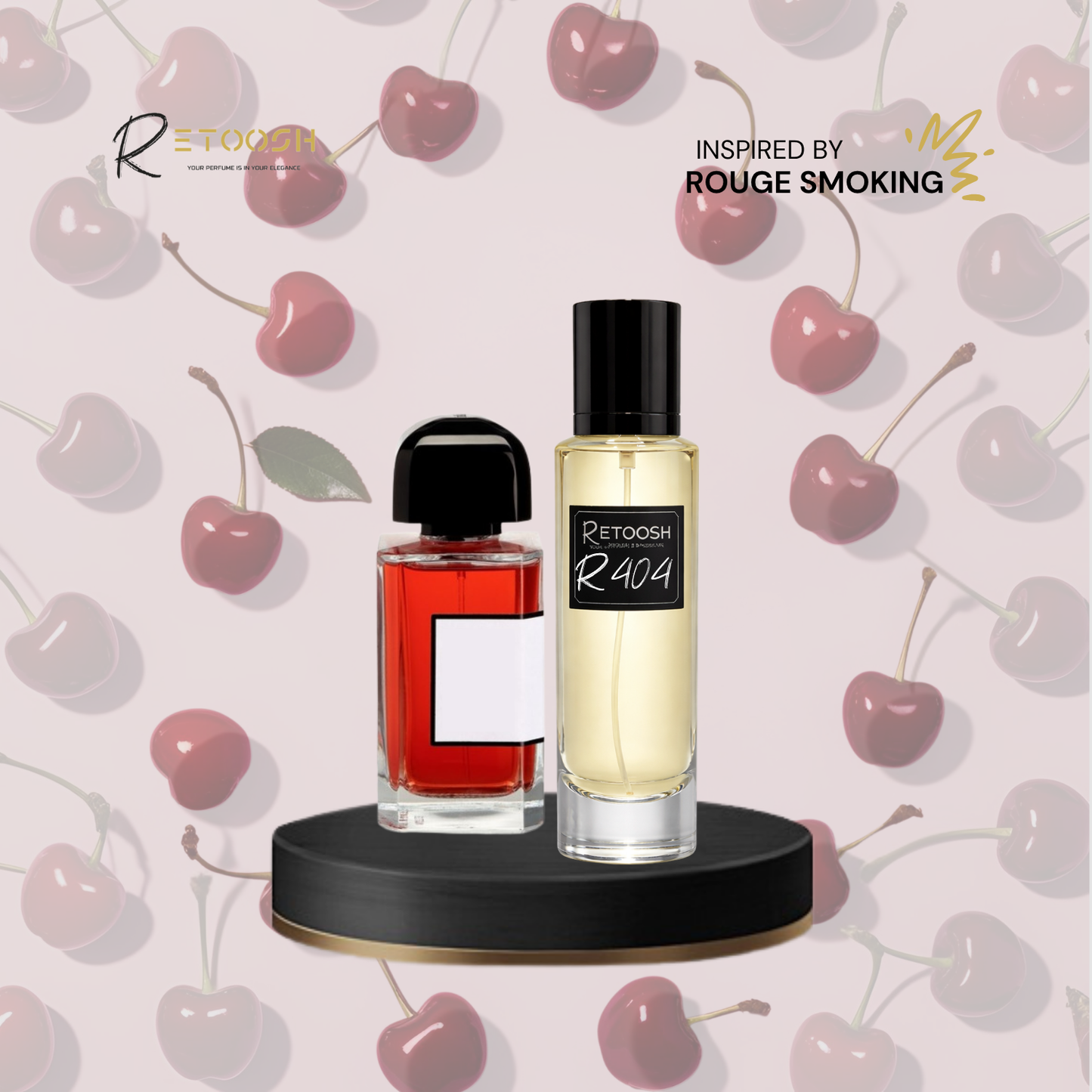 R404 Cherry Noir Fragrance for Women and Men | 50mL - Retoosh Perfumes