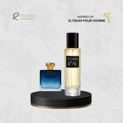 R76 Fragrance - A Symphony of Citrus & Leather For Men | 50mL - Retoosh Perfumes