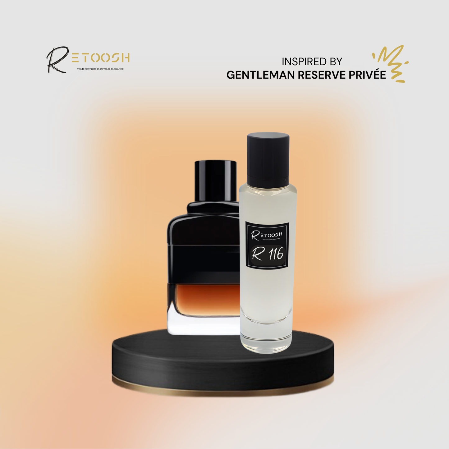 The Essence of Warmth & Luxury - R116 For Men | 50mL - Retoosh Perfumes