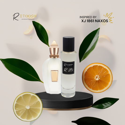 R215 Velvet Citrus Fragrance – A Zesty, Sweet Sensation For Women and Men | 50mL - Retoosh Perfumes