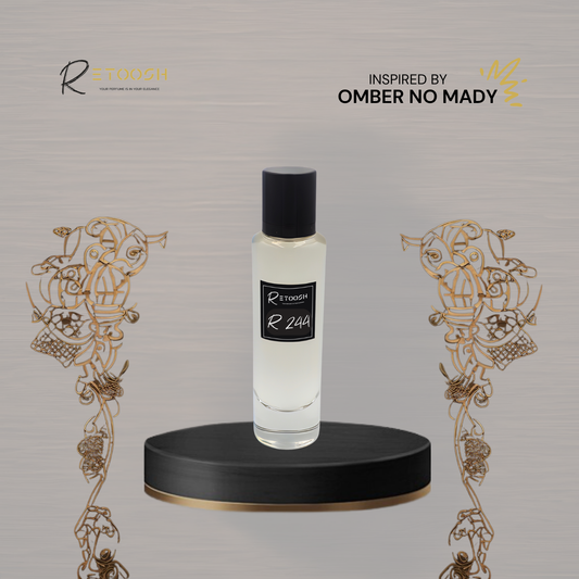 R244 - Amber Royal | Oriental Woody Fragrance for Women and Men | 50mL - Retoosh Perfumes