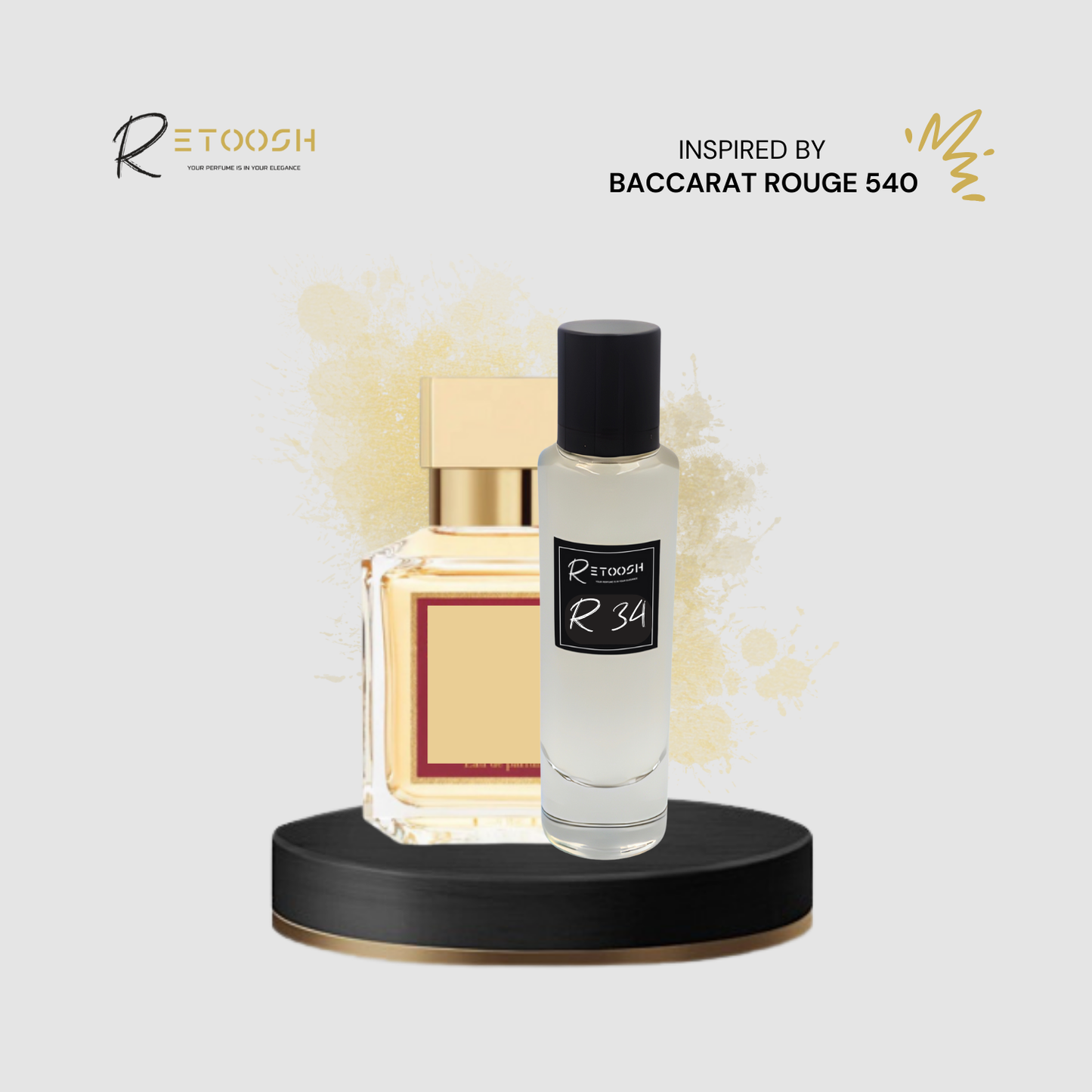 R34 Fragrance - A Symphony of Oriental Floral Elegance For Women and Men | 50mL - Retoosh Perfumes