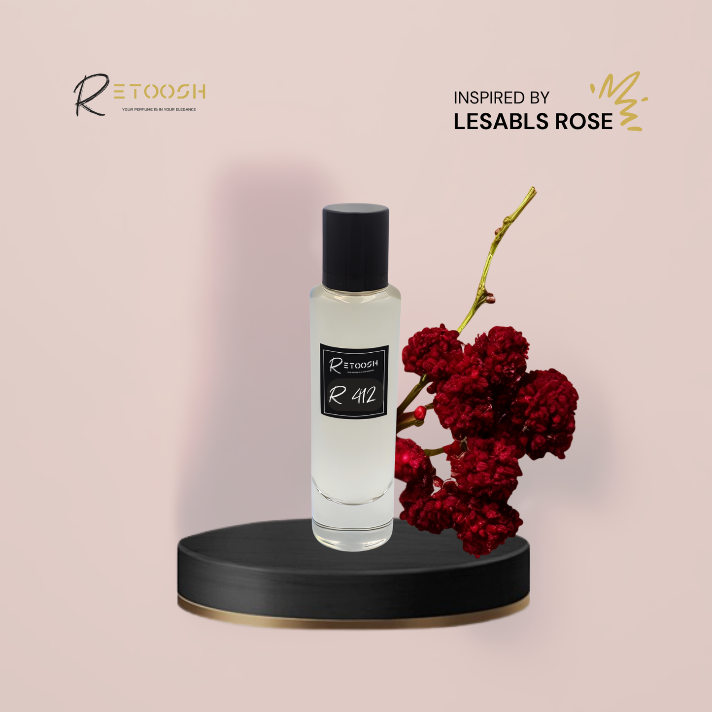 R412 - Velvet Rose Blaze Fragrance for Unisex | 50mL - Retoosh Perfumes