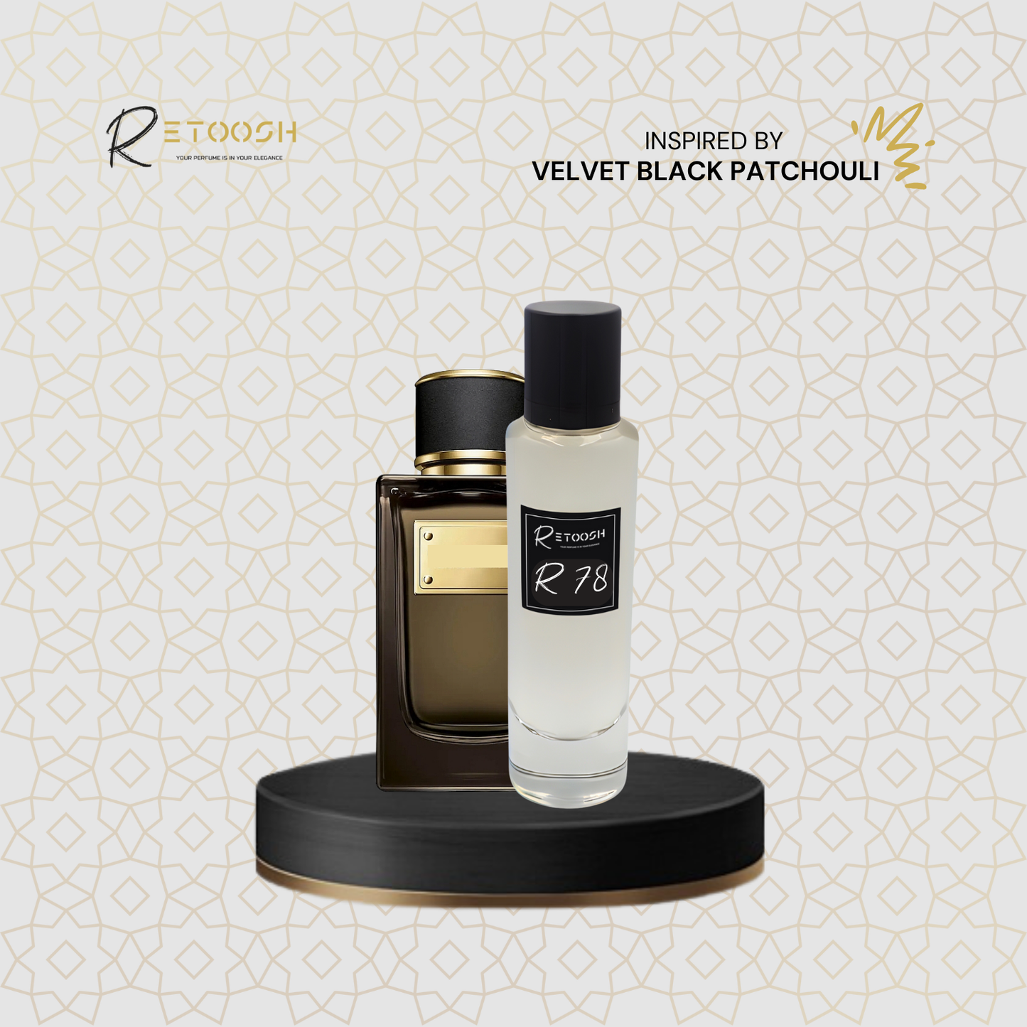R78 Fragrance - A Symphony of Oriental Woody Elegance For Women and Men | 50mL - Retoosh Perfumes