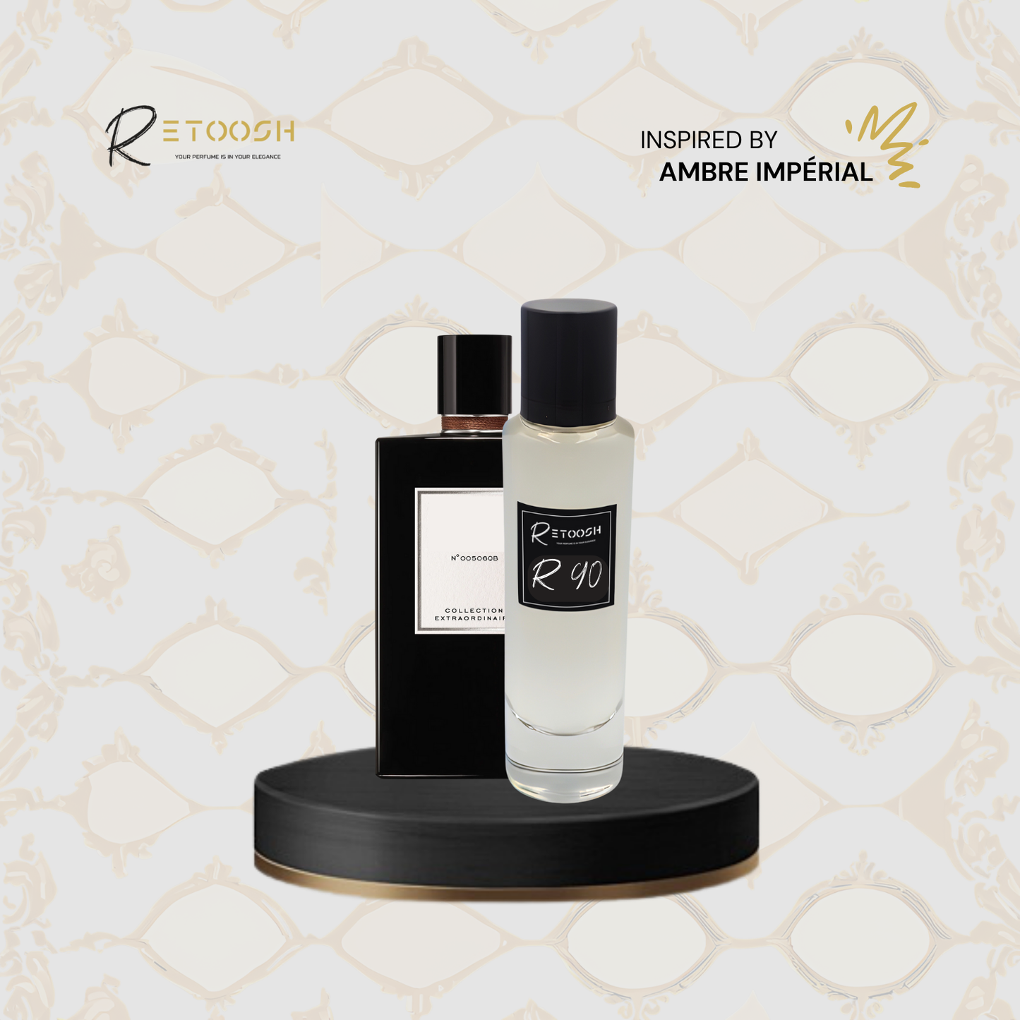 R90 Fragrance - A Symphony of Oriental Spice For Women and Men | 50mL - Retoosh Perfumes